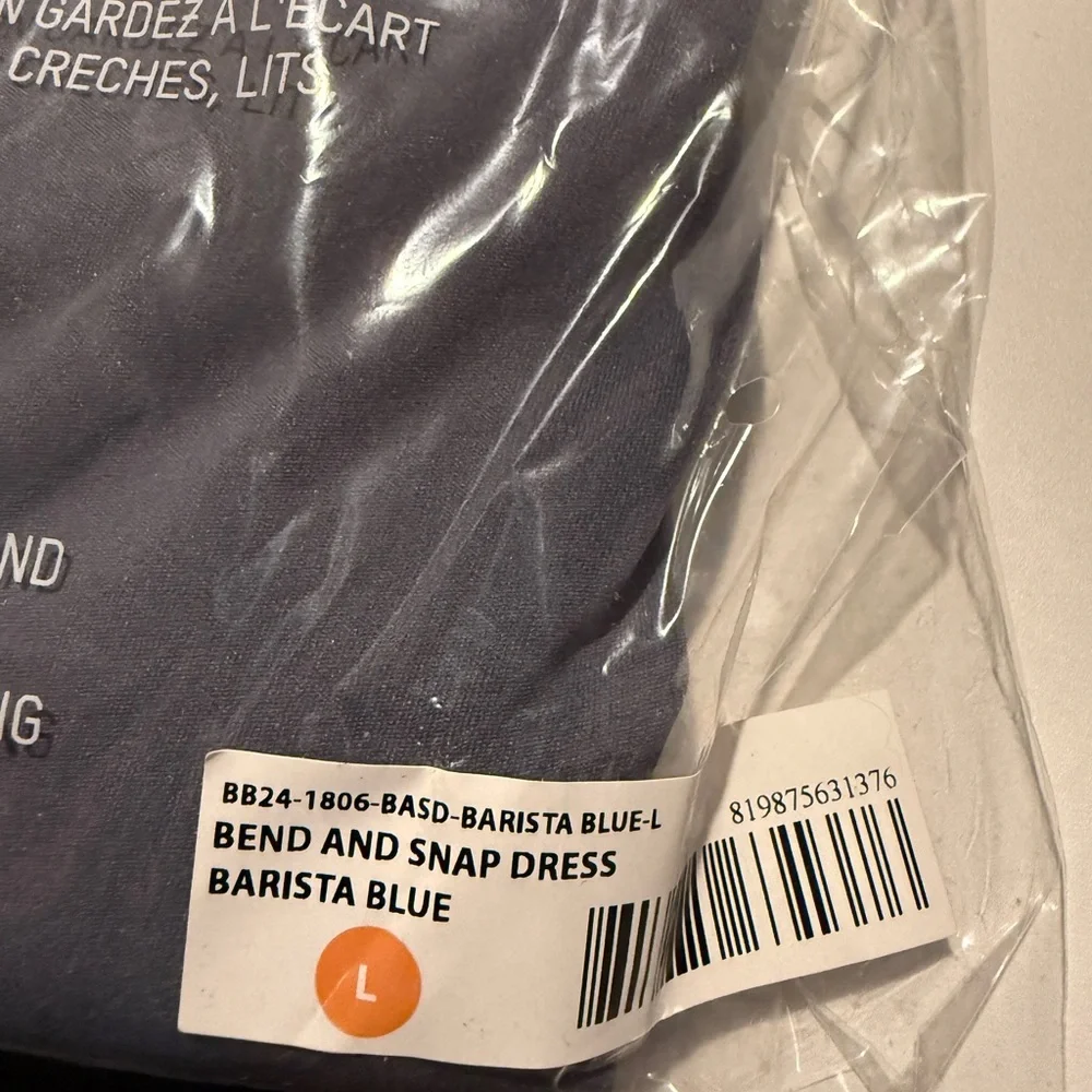 NWT Buffbunny Collection Barista Blue Bend and Snap Dress - L - Picture 5 of 6